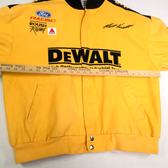 DeWALT Roush Racing Matt Kenseth Race Jacket Chase NASCAR Yellow Size XL - Picture 8 of 11